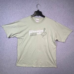 Disney Shirt Men's XL Green Performing Arts Graphic Tee Short Sleeve Casual